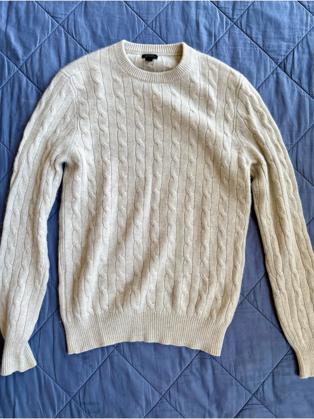 J. Crew Italian Cashmere Cable Knit Crewneck